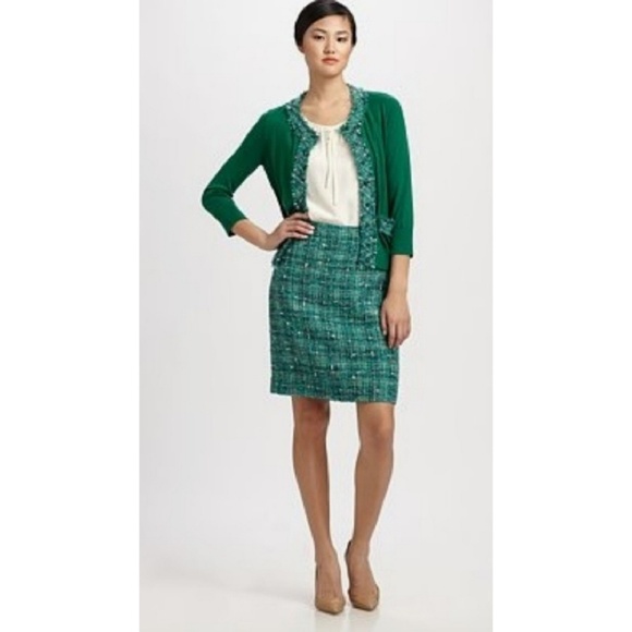 KARL LANGERFELD TWEED PENCIL SKIRT 🆕 - Picture 8 of 8